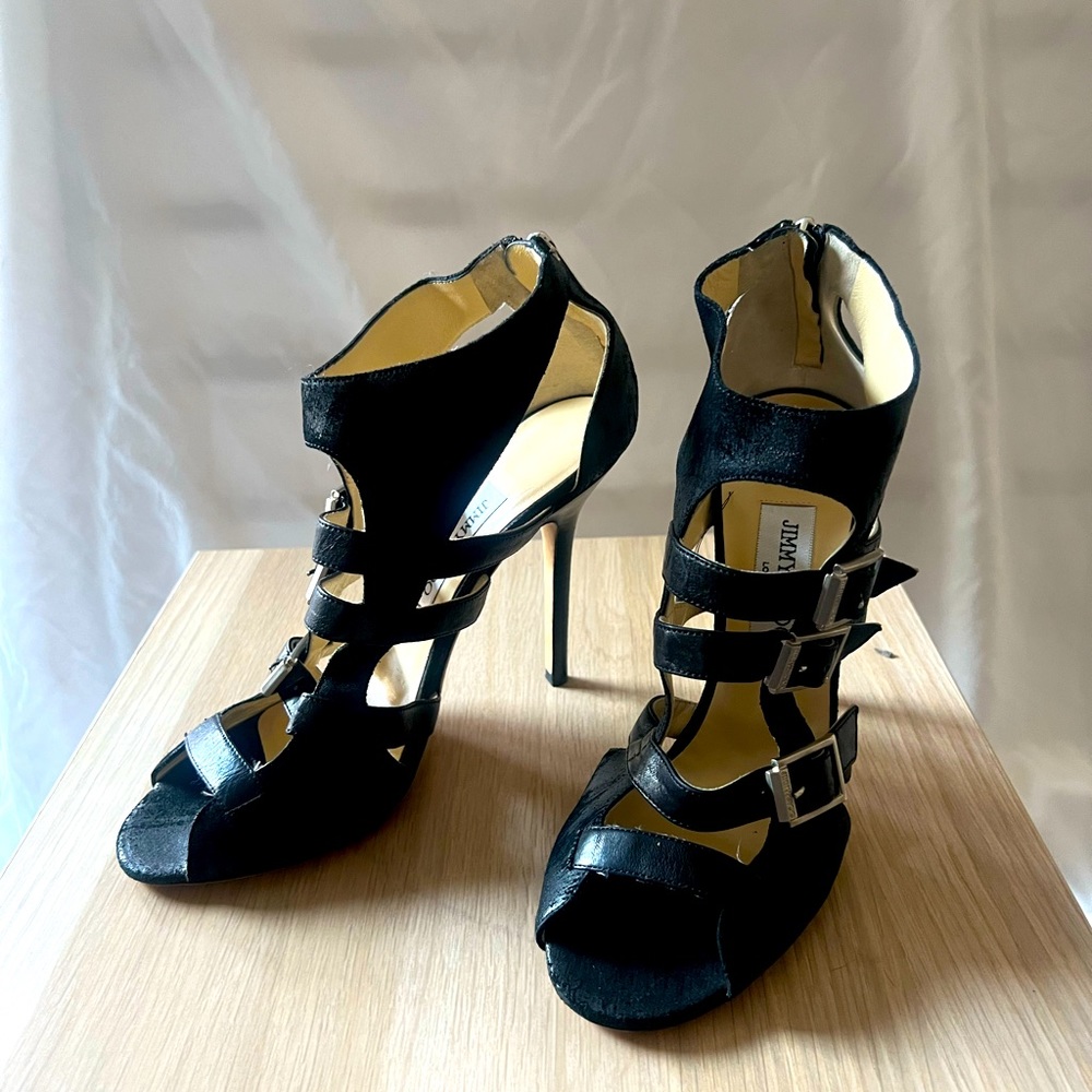 Jimmy Choo London caged stiletto 39